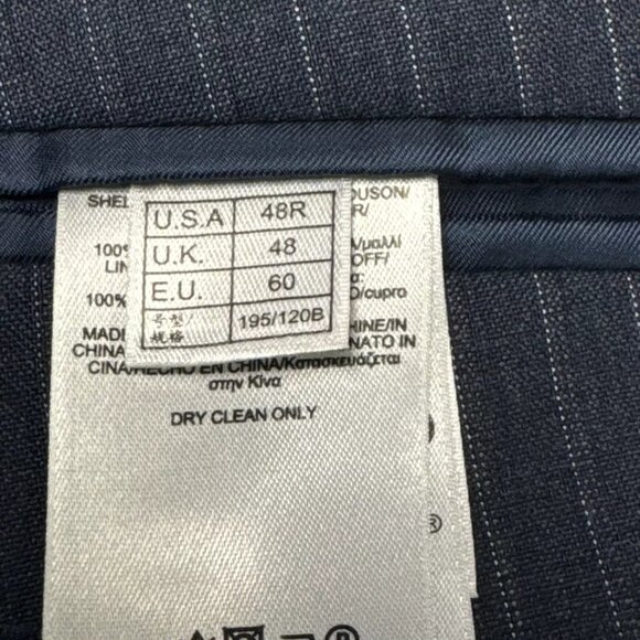 Brooks Brothers 346 Blazer 48R Men’s Sport Coat Fitzgerald Fit Wool Striped - Picture 3 of 7